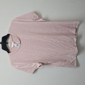 H&M Soft Pink Short Sleeve Top - Size XXL